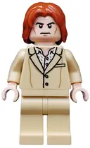 Minifigurka: SH0222:  Lex Luthor - Tan Suit