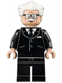 Minifigurka: SH0237:  Alfred Pennyworth - White Hair