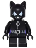 Minifigurka: SH0243:  Catwoman - Black Suit, Short Legs