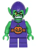 Minifigurka: SH0249:  Green Goblin - Bright Green Skin, Dark Purple Outfit, Short Legs