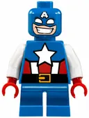 Minifigurka: SH0250:  Captain America - Short Legs