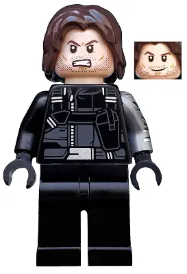 SH0257:  Winter Soldier - Dark Brown Hair, Black Hands