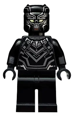 SH0263:  Black Panther - Dark Silver Armor, Yellow Eyes