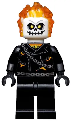 SH0267:  Ghost Rider, Johnathon 'Johnny' Blaze - White Head, Chain Belt
