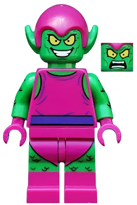 SH0271:  Green Goblin - Bright Green Skin, Magenta Outfit