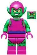 Minifigurka: SH0271:  Green Goblin - Bright Green Skin, Magenta Outfit