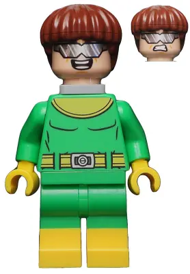 SH0284:  Dr. Octopus (Otto Octavius) / Doc Ock - Bright Green Outfit, Neck Bracket
