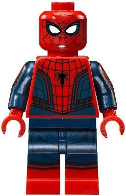 SH0299:  Spider-Man - Black Web Pattern, Red Torso Large Vest, Red Boots