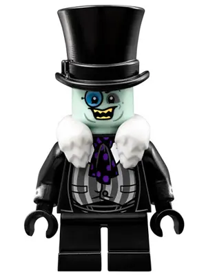 SH0314:  The Penguin - White Fur Collar, Black Suit, Smile