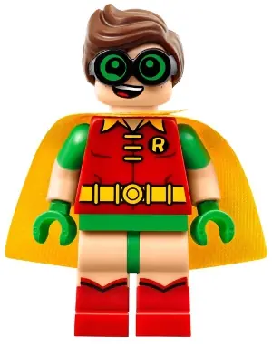 SH0315:  Robin - Green Glasses, Smile / Scared Pattern