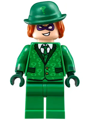 SH0334:  The Riddler - Suit and Tie, Hat with Hair