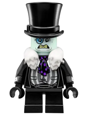 SH0351:  The Penguin - White Fur Collar, Black Suit, Angry