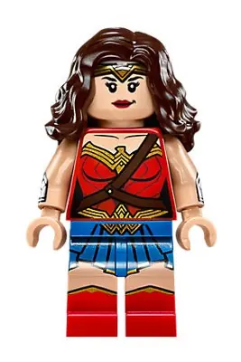 SH0393:  Wonder Woman - Red Torso, Blue Skirt