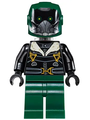 SH0403:  Vulture - Dark Green Flight Suit, Black Bomber Jacket