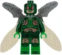 Minifigurka: SH0433:  Parademon - Dark Green, Collapsed Wings