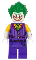 Minifigurka: SH0447:  The Joker - Striped Vest, Shirtsleeves, Smile with Pointed Teeth Grin