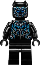 Minifigurka: SH0478:  Black Panther - Metallic Light Blue Highlights