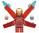 Minifigurka: SH0497A:  Iron Man - Mark 50 Armor, Small Helmet Visor, Wings without Stickers