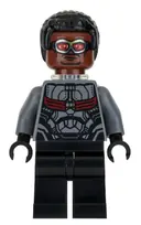 Minifigurka: SH0503:  Falcon - Dark Bluish Gray and Black Suit, Plain Legs