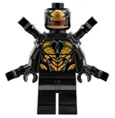 Minifigurka: SH0505:  Outrider - Extended Arms, Torso with Long Dark Bluish Gray Tips at Neck