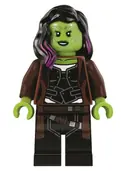 Minifigurka: SH0506:  Gamora, Long Reddish Brown Coat