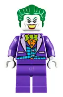 Minifigurka: SH0515:  The Joker - Medium Azure Vest, Lime Bow Tie, Large Smile / Frown