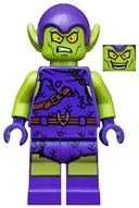 Minifigurka: SH0545:  Green Goblin - Lime Skin, Dark Purple Outfit