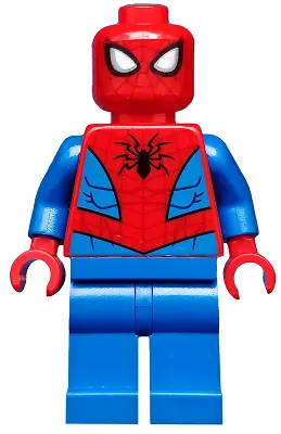SH0546:  Spider-Man - Dark Red Web Pattern, Blue Legs