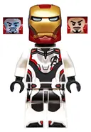 Minifigurka: SH0575:  Iron Man - White Jumpsuit, Neck Bracket