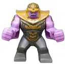 Minifigurka: SH0576:  Thanos - Large Figure, Dark Bluish Gray Outfit with Gold Armor, Pearl Gold Helmet