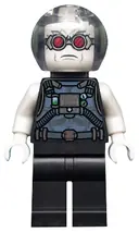 Minifigurka: SH0587:  Mr. Freeze, Pearl Dark Gray, Neck Bracket