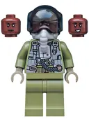 Minifigurka: SH0597A:  Maria Rambeau - Black Helmet and Oxygen Mask