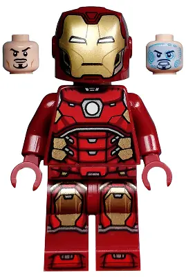SH0612:  Iron Man - Silver Hexagon on Chest