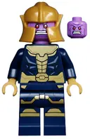 Minifigurka: SH0613:  Thanos - Minifigure, Dark Blue and Gold Outfit, Dark Blue Arms, Pearl Gold Hands, Printed Legs