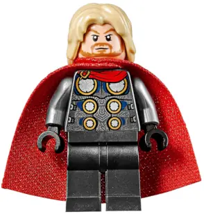SH0623:  Thor - Spongy Cape, Pearl Dark Gray Legs