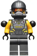 Minifigurka: SH0628:  AIM Agent - Backpack and Pins with Tow Ball