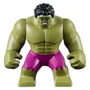 Minifigurka: SH0643:  Hulk - Giant, Magenta Pants, Black Hair