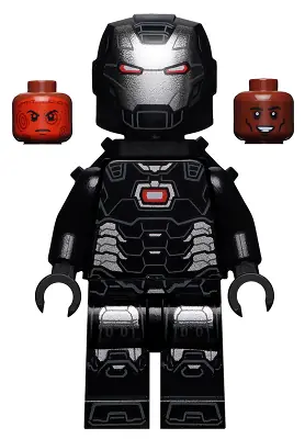 SH0646:  War Machine - Black and Silver Armor with Neck Bracket