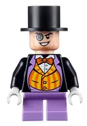Minifigurka: SH0647:  The Penguin - Medium Lavender Short Legs, Bright Vest