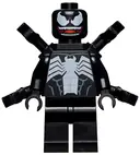 Minifigurka: SH0664:  Venom - White Teeth Parted, 4 Back Appendages Small with Clips