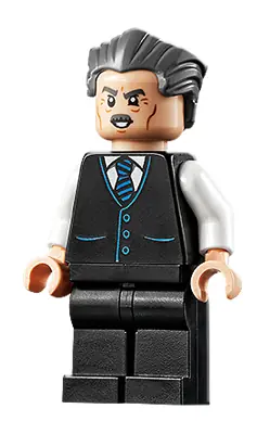SH0710:  J. Jonah Jameson - Vest with Striped Tie, Swept Back Hair