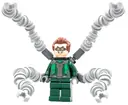 Minifigurka: SH0727:  Dr. Octopus (Otto Octavius) / Doc Ock - Dark Green Suit, Mechanical Arms with Bars