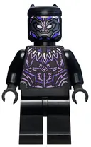 Minifigurka: SH0728:  Black Panther - Dark Purple and Lavender Highlights