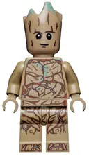 Minifigurka: SH0743:  Groot, Teen Groot - Dark Tan