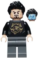 Minifigurka: SH0747:  Tony Stark - Black Shirt with Gold Helmet