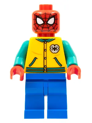 SH0757:  Spider-Man - Bright Light Orange Letter Jacket