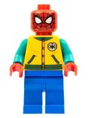 Minifigurka: SH0757:  Spider-Man - Bright Light Orange Letter Jacket