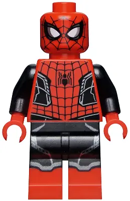 SH0782:  Spider-Man - Black and Red Suit, Small Black Spider, Silver Trim (Upgraded Suit)
