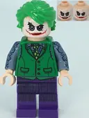 Minifigurka: SH0792:  The Joker - Green Vest and Printed Arms