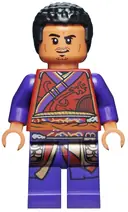 Minifigurka: SH0793:  Wong - Dark Red Robe, Dark Purple Legs